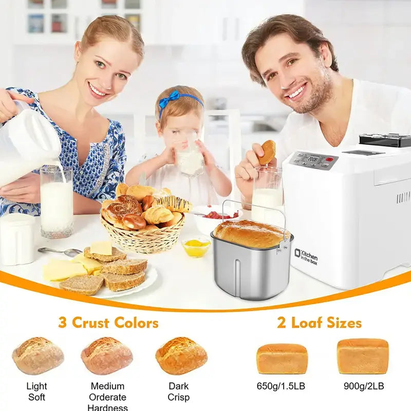Bread maker on a kitchen counter